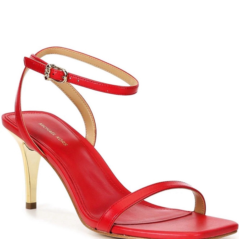 Michael Kors Red High-Heeled Sandals